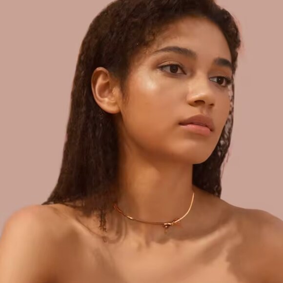 14K Gold filled Bow Necklace main image 4